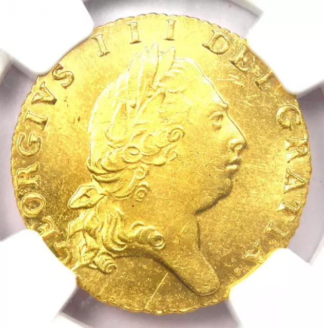 1798 Britain UK George III Gold Half Guinea Coin 1/2G. Certified NGC MS63 BU UNC