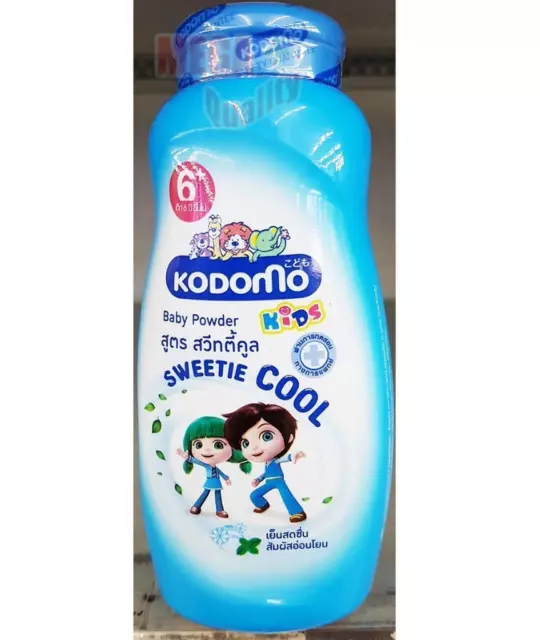 Kodomo Kids Baby Powder 6+ With Aloe Vera And Mentol # Sweetie Cool 180 G