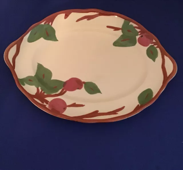 NEW Boxed APPLE Franciscan Ware Large 13.7” Meat Platter- Johnson Brothers  NIB