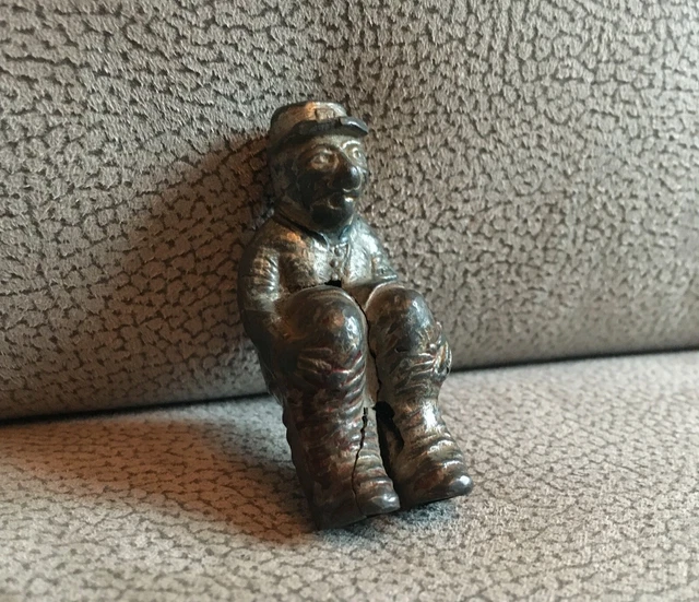 Jouet Ancien Père La Colique Vers 1900 – Figurine En Métal – France