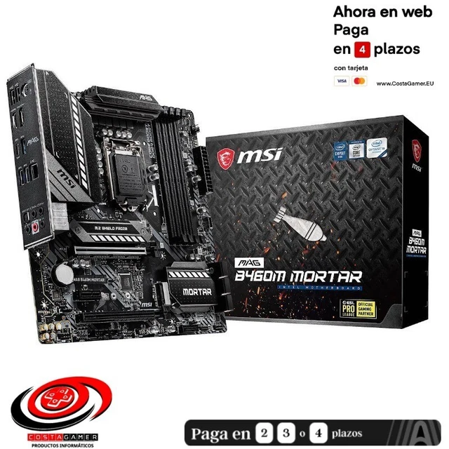 Placa Base Msi 1200 B460m Mortar Intel 1200 Gen 10º 11º Streaming 
