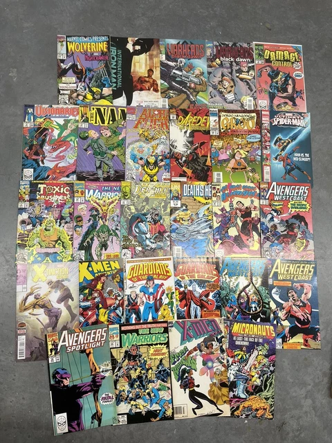 VINTAGE MARVEL COMIC LOT OF 27 MID To HIGH GRADE TOXIC, NAM, ALPHA FLIGHT, X-MEN