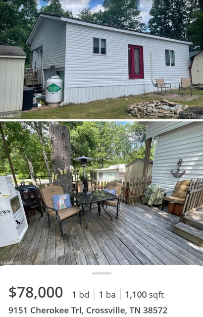 Cumberland Tennessee Deeded Rv Lot w/ 5th wheel/house conversion "tiny home"