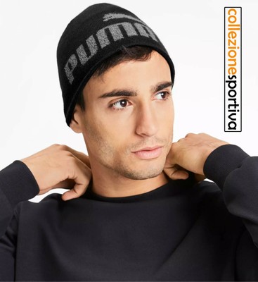 CAPPELLO BERRETTO PUMA ESSENTIAL LOGO BEANIE - 022330-01 col. nero EUR  19,85 - PicClick IT