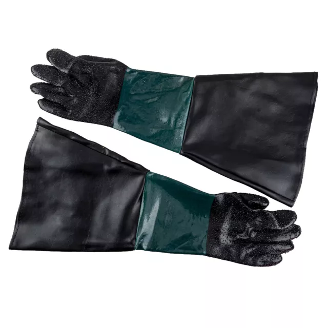 1Paar 60cm Handschuhe fit für Sandstrahlkabine Sandstrahlen Sand Blasting Gloves