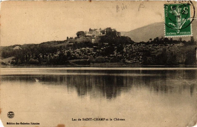CPA AK Lac de St-Champ et le Chateau (684538)
