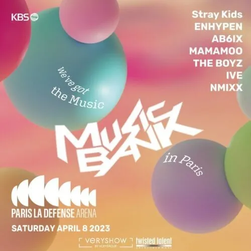 biglietto / ticket Music Bank Paris 08/04/2023 party pit