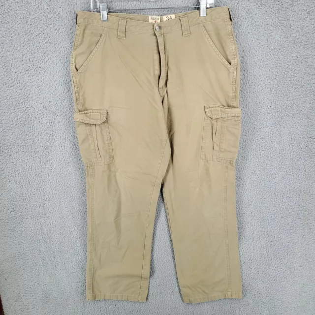 Redhead Pants Mens 34 X 32 Ripstop Cargo Khaki Beige Mid rise