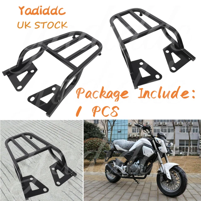 BLACK MOTORCYCLE TAIL Luggage Rack Mounting Bracket Seat Extension Rear