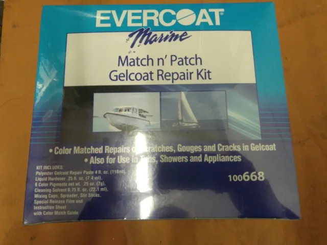 Evercoat Marine Boat Match n' Patch Gelcoat Repair Kit 100668