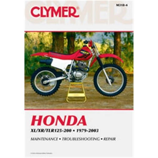 Clymer Dirt Bike Manual - Honda XL/XR/TLR125-200 - M318-4