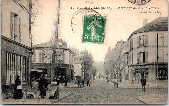 94 ALFORTVILLE - carrefour de la rue veron.