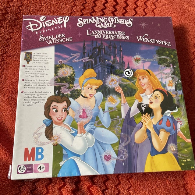 DISNEY PRINCESS SPINNING Wishes Board Game Hasbro Vintage 2002 New