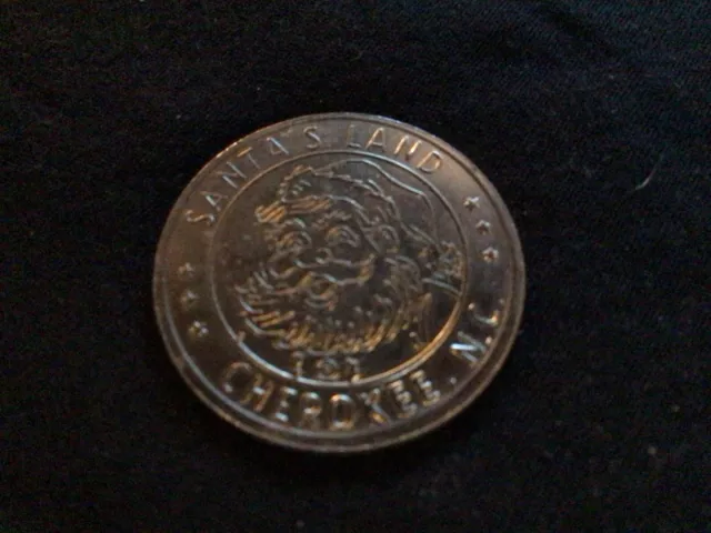 Coin Token Christmas Santa Land Token The Original Cherokee Nc. Good Luck