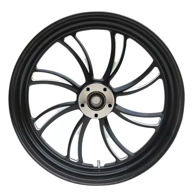 Vortex "Black Cut" CNC 18" x 3.5" Rear Wheel for Harley Softail Bagger Custom