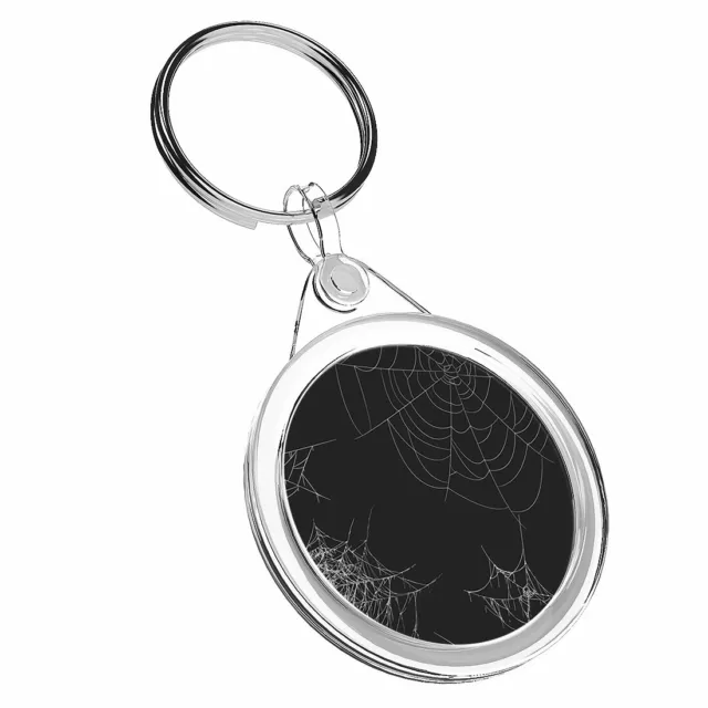 1 X Halloween Webs Spider Spooky - Keyring IR02 Mum Dad Birthday Gift #16190