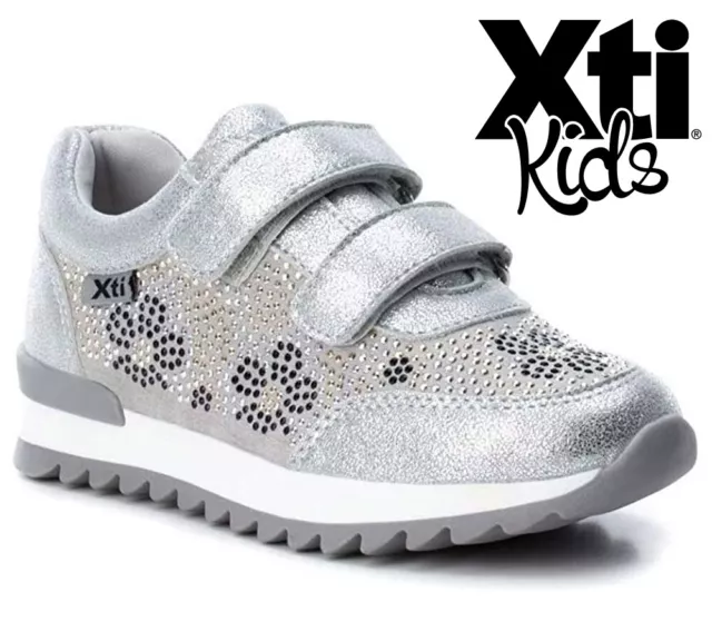 scarpe casual da bambina XTI sneaker eleganti argento ragazza bimba 29 30 32 34