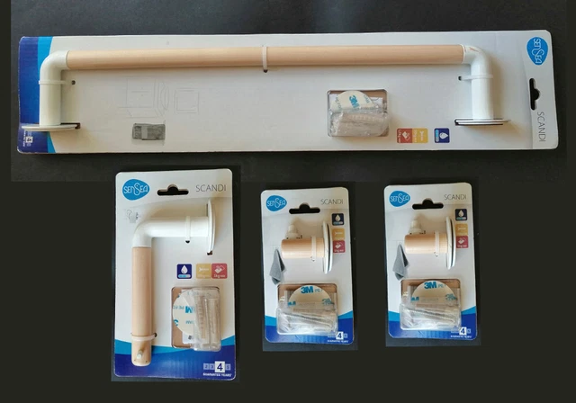 Set accessori da bagno 8 pezzi stile Barocco Oro - Le Chic Arredamenti
