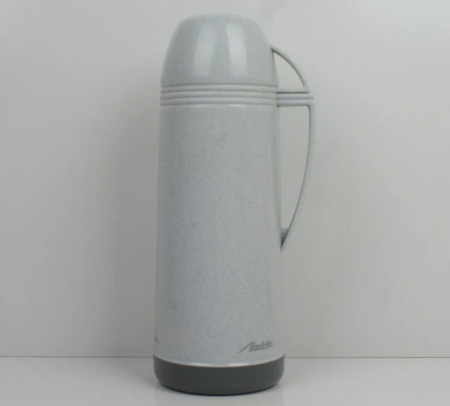 VINTAGE ALADDIN THERMOS Flask Vacuum Bottle Hot Beverages 1L Capacity