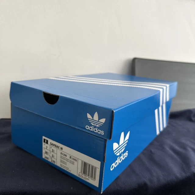 EMPTY WOMEN S ADIDAS Sambae W Blue Shoe Box Size 5.5 10.00 PicClick UK