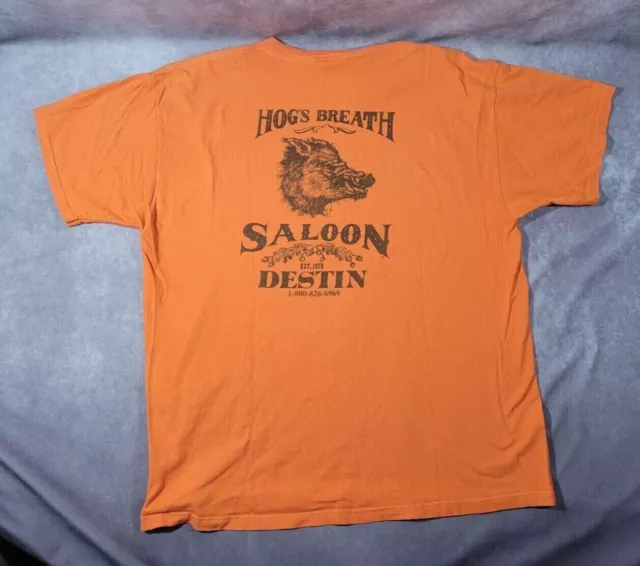 vtg HOG'S BREATH SALOON T SHIRT Motorcycles Biker Bar Destin FL 2XL vtg HOG'S BREATH SALOON T SHIRT Motorcycles Biker Bar Destin FL 2XL