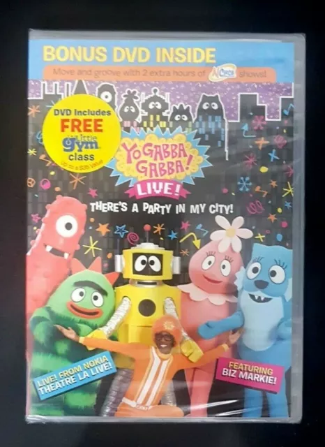 YO GABBA GABBA: There's a Party W/Fitness Dvd ~ Yo Gabba