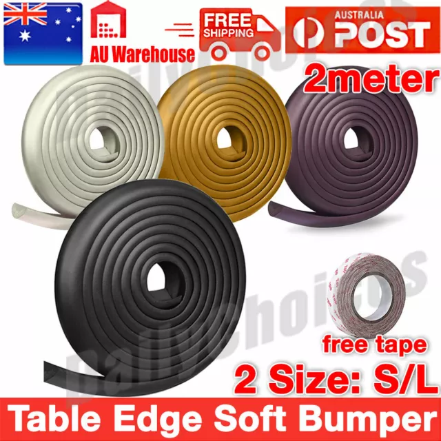 2M Desk Corner Safety Guard Strip Soft Bumper Protector Cushion Kids Table Edge