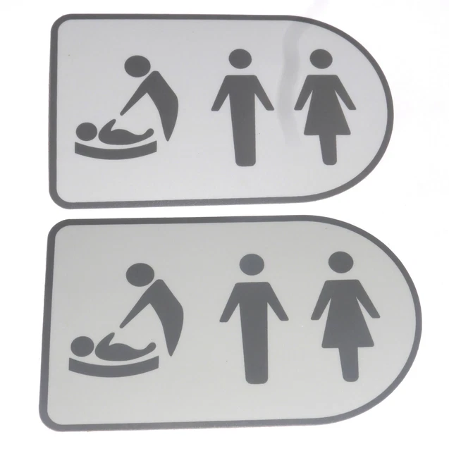 2 x adesivi scozzesi resistenti premium cambio logo toilette 13 x 8 cm