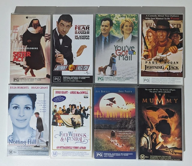 VHS BUNDLE ROMANTIC Comedy Family (8 Cassette Tapes) Sister Act The