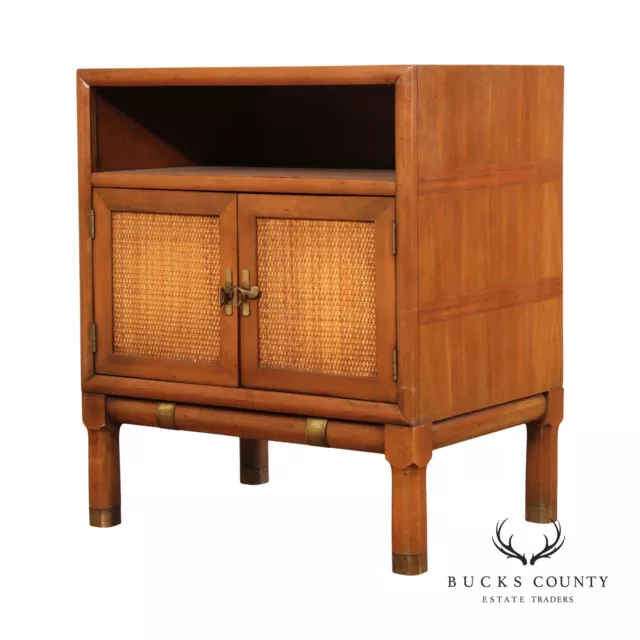 Thomasville Mid Century modern Campaign Style Talisman Nightstand Thomasville Mid Century modern Campaign Style Talisman Nightstand
