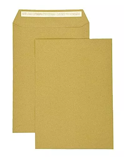 PAKNOR® Lot de 50 enveloppes d'expédition - Marron - DIN C4 - 229 x 324 mm - 90