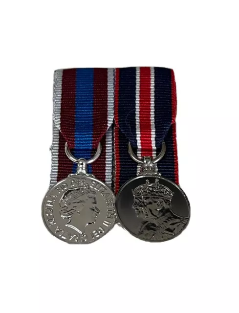 QUEEN’S PLATINUM JUBILEE, Kings Charles III Coronation Miniature Medals ...