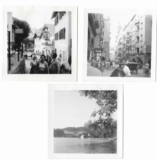 Vintage Photos Salzkammergut Salzburg Austria Streets People Lot 1930s-1950s