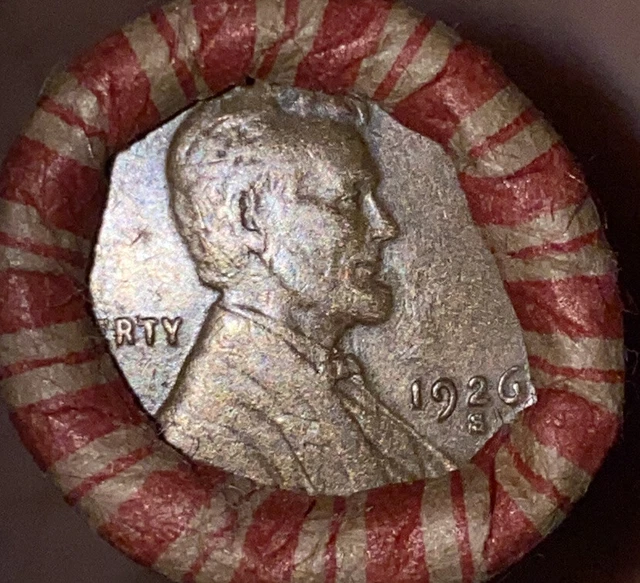 1 US Lincoln Wheat Cent 1C Penny Roll 1926-S/1909 VDB (50 Coins) 40%+ Pre-1940