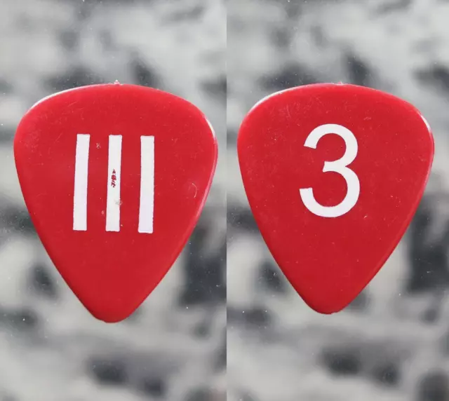 The White Stripes - Jack White Tour Guitar Pick - Red/White 3 Raconteurs