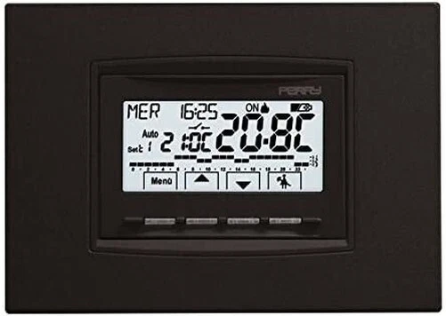 Perry 1CRCDS28 Thermostat Programmable Numérique Encastrable Universel 3 Modules