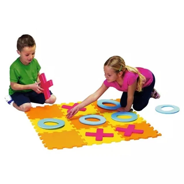 GIANT NOUGHTS & Crosses Play Mats Soft Foam EVA Kids Tiles Interlocking ...