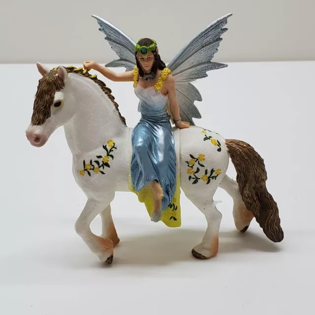 Retired Schleich Bayala Fairy Elf Festive Eyela on Horse