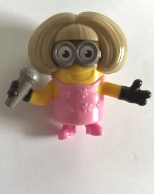 Mcdonald's Happy Meal Toy Minions Despicable Me  figure girl singer n pink dress