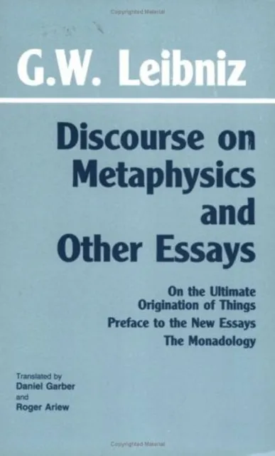 Veste Isolante Sur Metaphysics et Autres Essays Livre de Poche Gottfried Wil