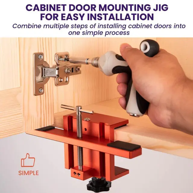 Cabinet Door Installation Jig With Support Arm Clamp Cabinet Doors H6Z7