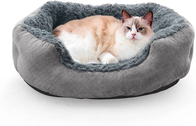 Anti Anxiety Donut Small Dog Cuddler Bed Indoor Puppy & Cat Pet Supplies New