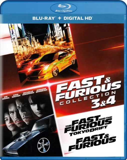 Fast And Furious Collection 3 & 4 (Blu-Ray + D Neuf Bleu