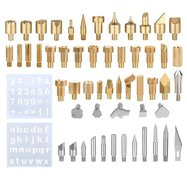 57 piezas/juego de estampado de madera herramientas de soldadura de plantillas metal