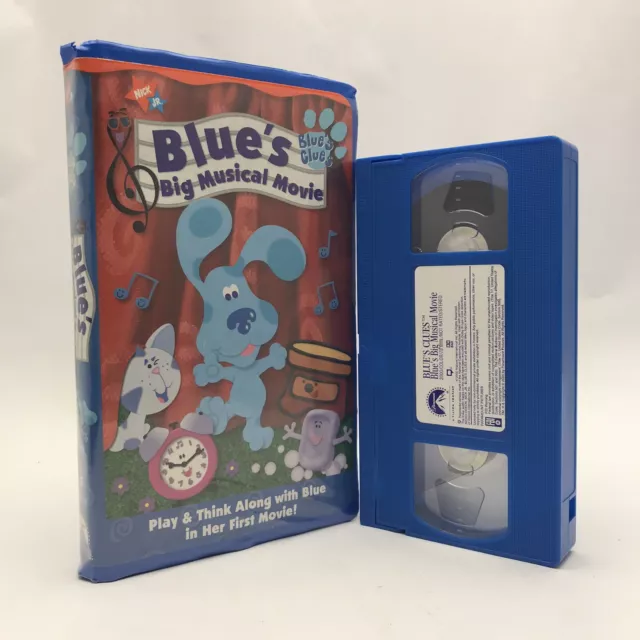 Blue's Clues - Big Musical Movie VHS Steve Burns Nick jr Nickelodeon Video RARE