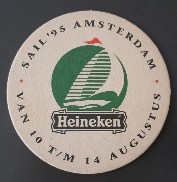 Sous-bock. Heneken 1995. Voile Amsterdam.