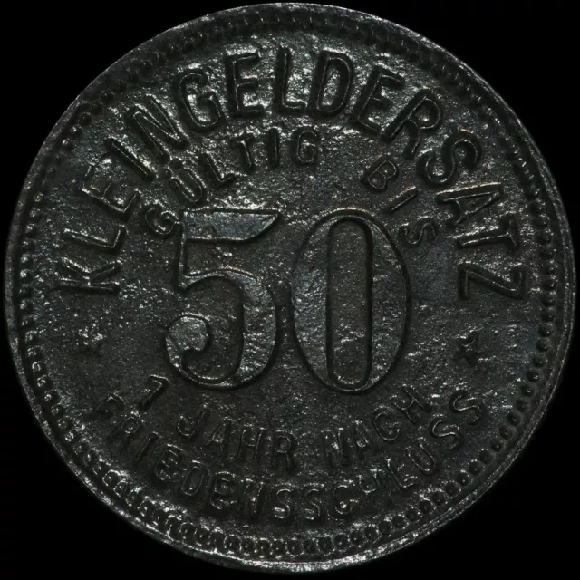 NOTGELD: 50 Pfennig 1918. Funck 164.3b. STADT GÖSSNITZ / SACHSEN-ALTENBURG.