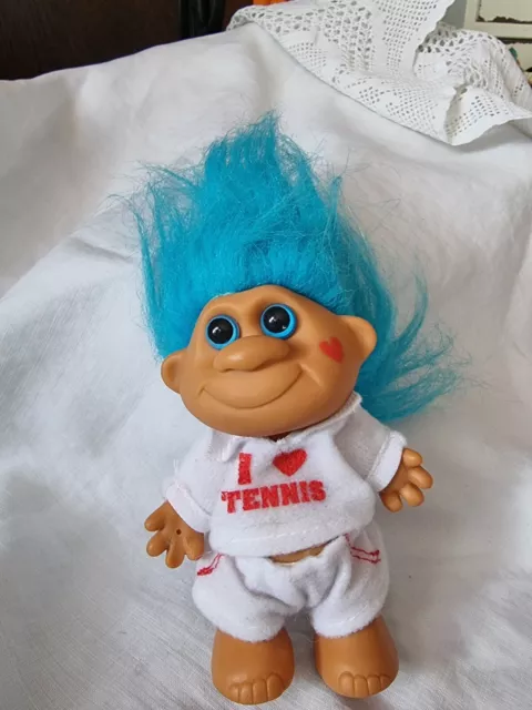 Vintage Toy 90’s Truss Troll figure Tennis Player 5 Inch Vgc Collectible Doll