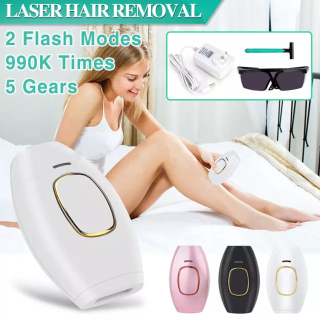 IPL laser hair removal permanent hair remover full body facial leg 990000 Pulses