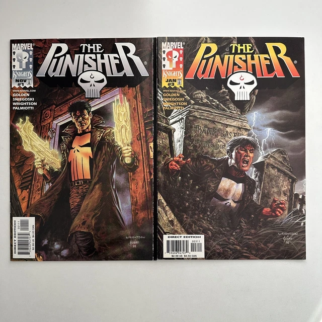 Marvel Knights Comics The Punisher #1 & 3 Bernie Wrightson 1998
